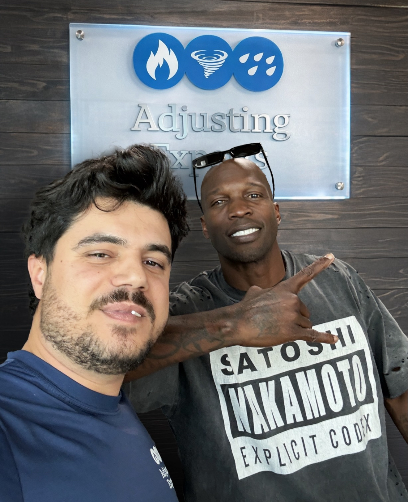 Ramon with Chad Johnson at HQ